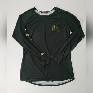 Guy Harvey T-shirt Mens Large Black Yellow Logo Cancer Awareness Dolphin Graphic